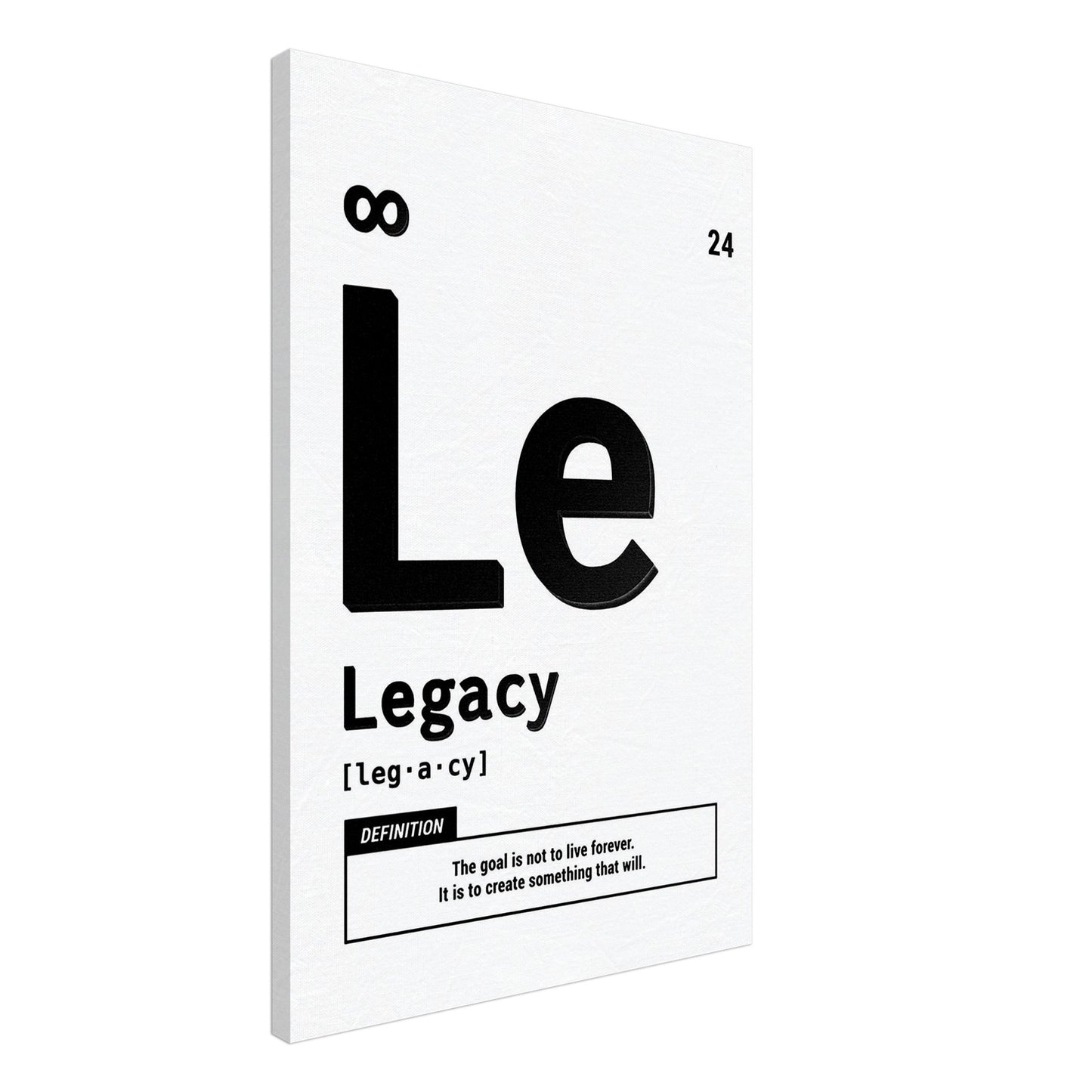 Legacy - Your Bold Essence | Motivational and Inspirational Canvas Wall Art Poster