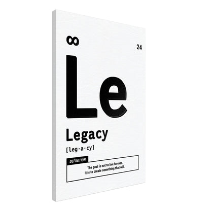 Legacy - Your Bold Essence | Motivational and Inspirational Canvas Wall Art Poster