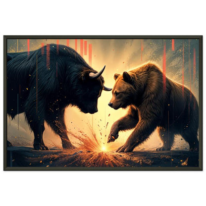 "Clash on Wall Street" Artwork  | YourBoldEssence