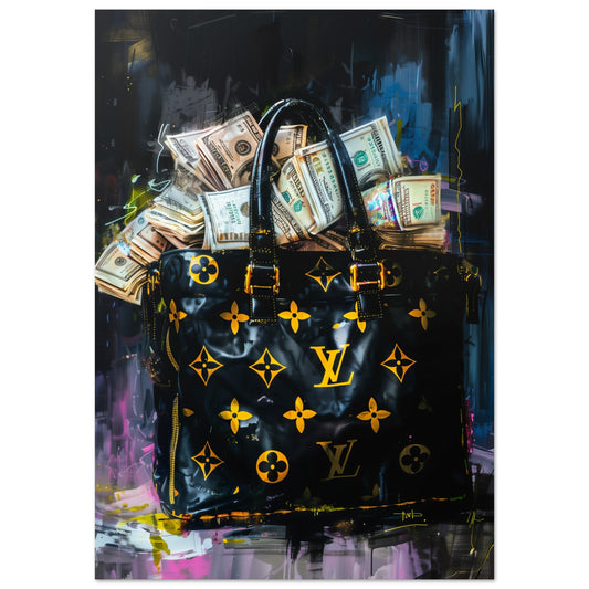 Bag of Money Wall Art Canvas Poster Print Your Bold Essence