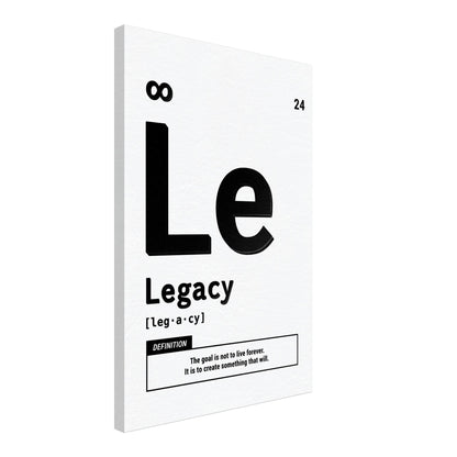 Legacy - Your Bold Essence | Motivational and Inspirational Canvas Wall Art Poster