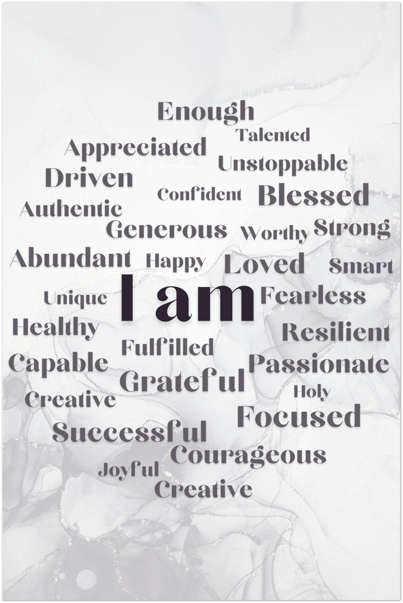 "I Am" Affirmation Wall Art | YourBoldEssence