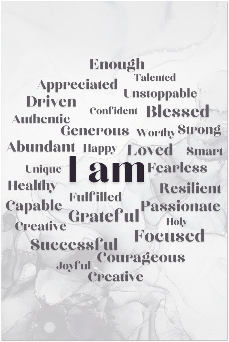 "I Am" Affirmation Wall Art | YourBoldEssence