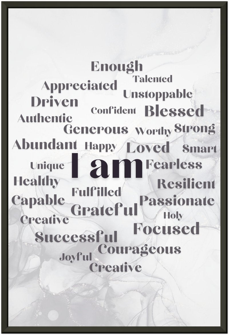 "I Am" Affirmation Wall Art | YourBoldEssence