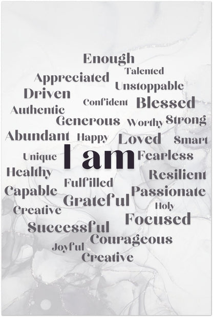 "I Am" Affirmation Wall Art | YourBoldEssence