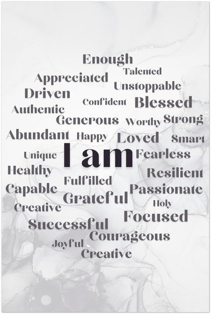 "I Am" Affirmation Wall Art | YourBoldEssence