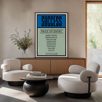 Price of Success - Your Bold Essence | Motivational and Inspirational Canvas Wall Art Poster