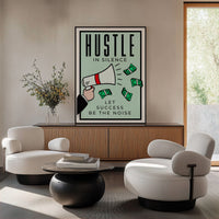 Hustle in Silence - Your Bold Essence | Motivational and Inspirational Canvas Wall Art Poster