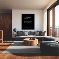 Hustle - Your Bold Essence | Motivational and Inspirational Canvas Wall Art Poster