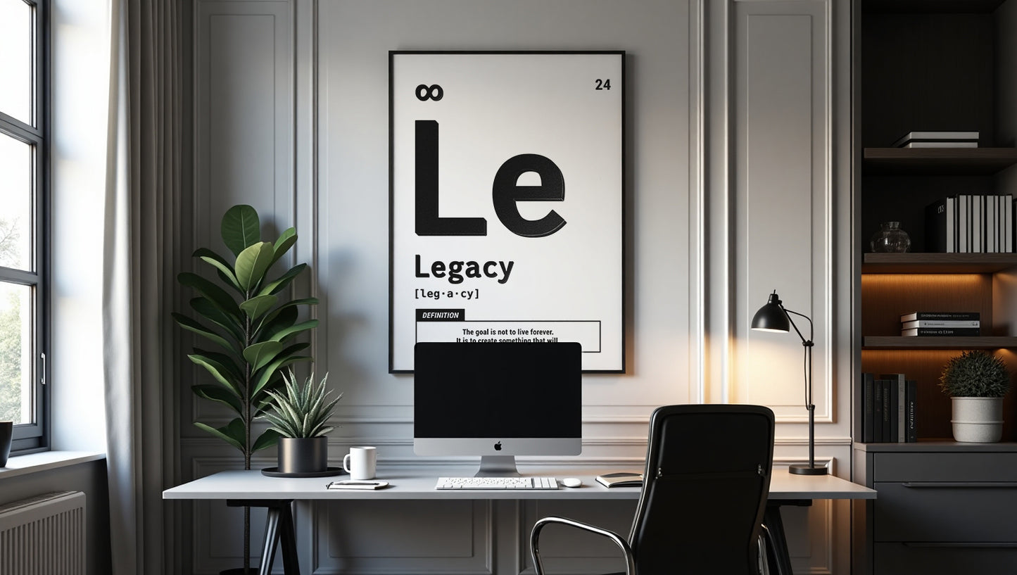 Legacy - Your Bold Essence | Motivational and Inspirational Canvas Wall Art Poster