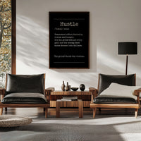 Hustle - Your Bold Essence | Motivational and Inspirational Canvas Wall Art Poster