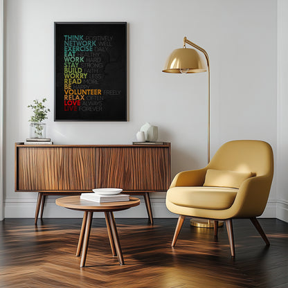 Positive Life Habits - Your Bold Essence | Motivational and Inspirational Canvas Wall Art Poster