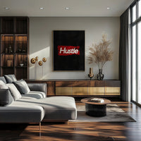 Hustle - Your Bold Essence | Motivational and Inspirational Canvas Wall Art Poster